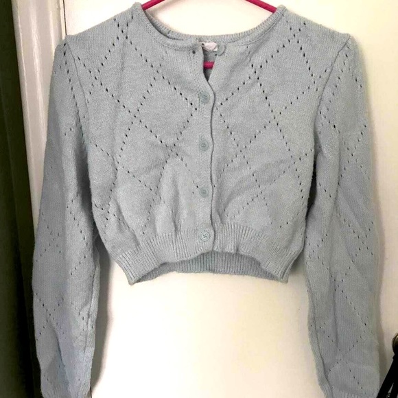 Baby blue garage cardigan - Picture 1 of 1